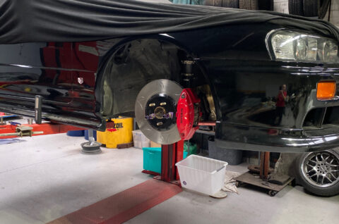 354mm front two piece rotor kit: r34 gtt, r33 gtst utilising akebono calipers