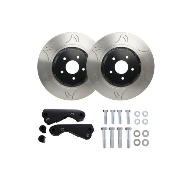 354mm front two piece rotor kit for s/r chassis with 370z akebono or infinity g37 calipers