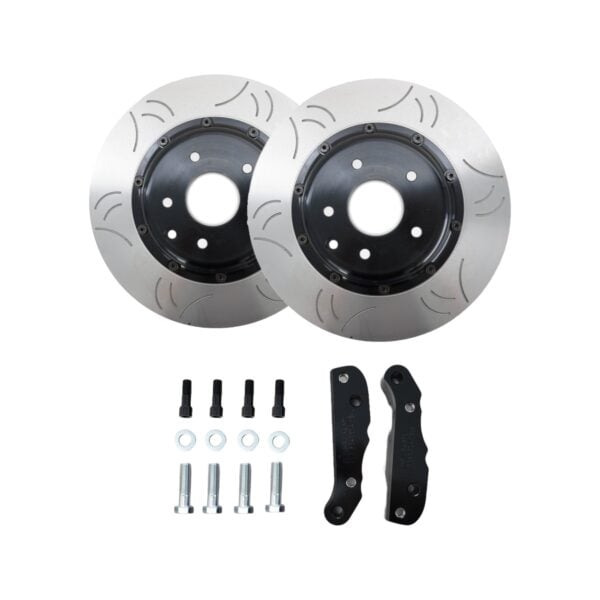 350mm two piece rear brake upgrade kit for s/r chassis with 370z akebono calipers (intro price)