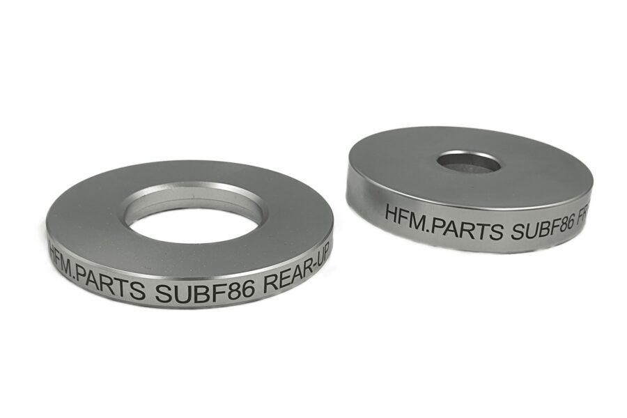 semi rigid aluminium subframe spacers suits: subaru brz zc6, toyota 86 zn6