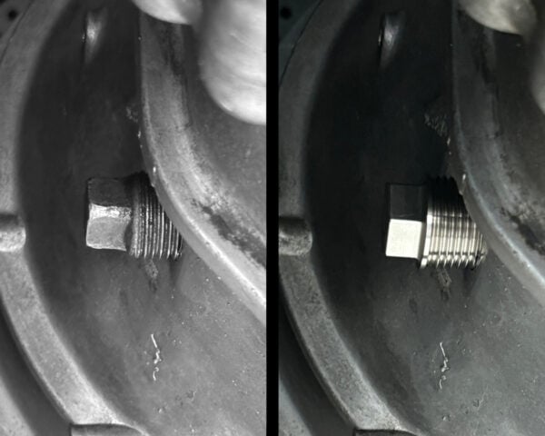 stainless steel gearbox fill plug to suit mazda mx 5