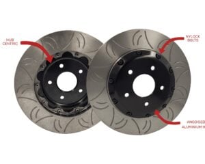HFM 324mm 2 Piece Rotor Features for R33/R34 GTR