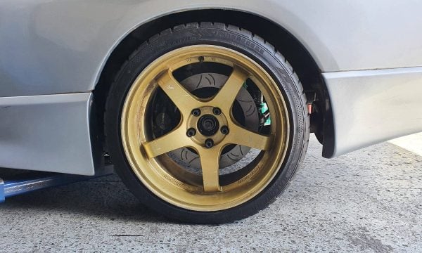 340mm rear brake upgrade kit suits: r32 gtr, r33 gtr, r34 gtr