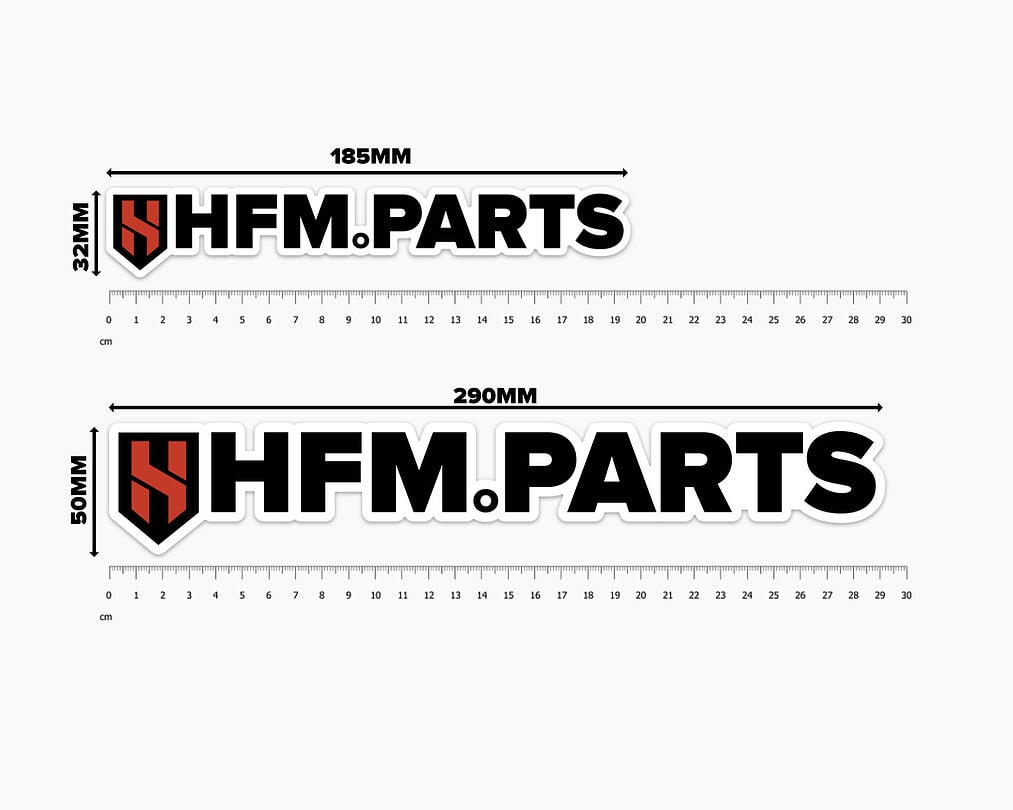 hfm.parts vinyl stickers