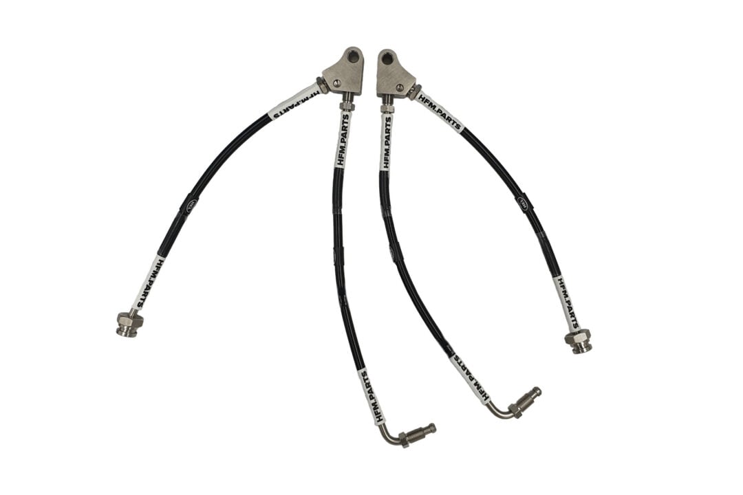 front hard line delete braided brake lines: r34 gtt, r33 gtst w/ akebono caliper