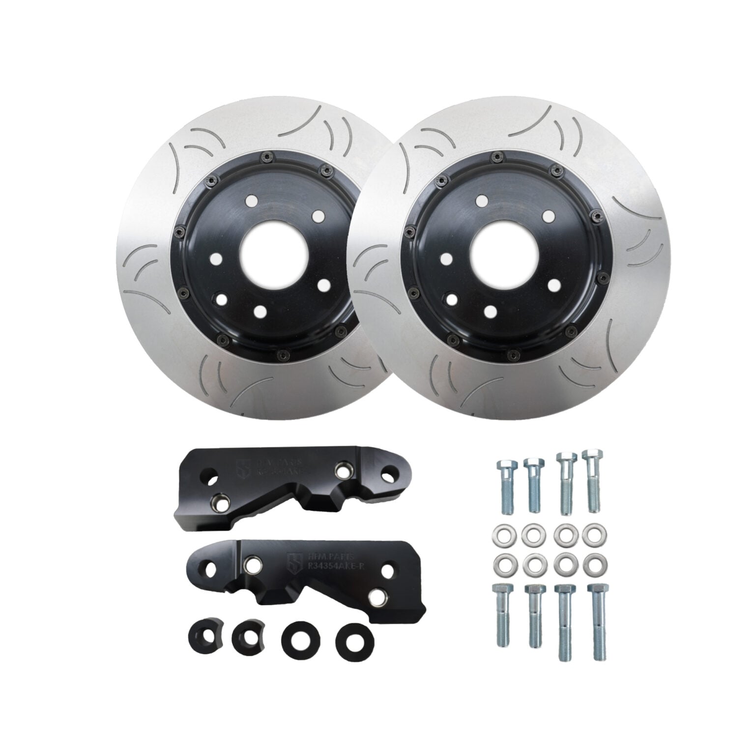 354mm front two piece rotor kit: r34 gtt, r33 gtst utilising akebono calipers