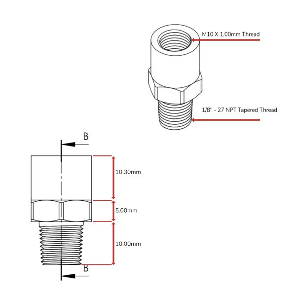 wilwood caliper conversion brake fitting