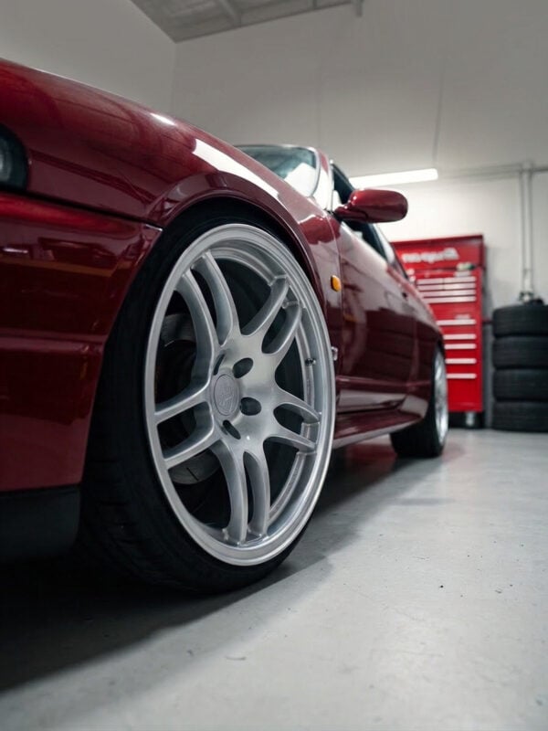 r33 gtr styled monoblock forged wheels 18x9" (set of 4)