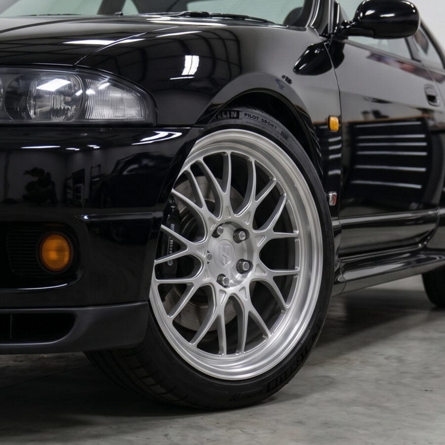 r32 gtr v spec styled monoblock forged wheels 18x9.5" (set of 4)