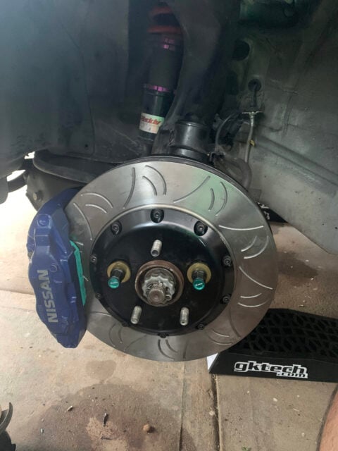 324mm front two piece brake upgrade kit suits: r32 gtr
