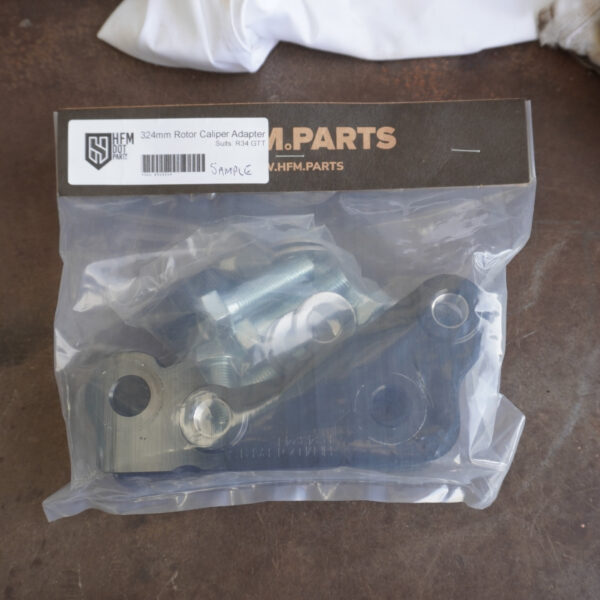 324mm front rotor caliper adaptor brackets (r34324)