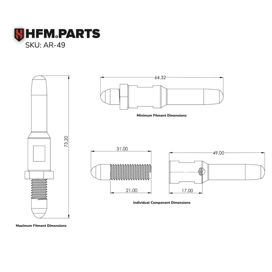 adjustable clutch slave push rods
