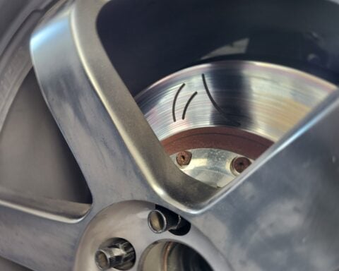 354mm front two piece rotors for nissan 370z