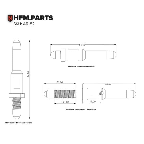 adjustable clutch slave push rods
