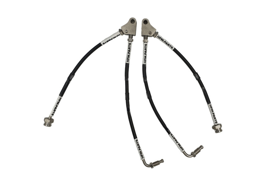 front hard line delete braided brake lines: r34 gtt, r33 gtst w/ akebono caliper