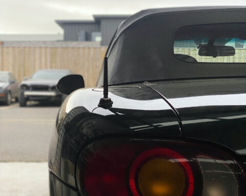 billet aluminium short antenna for mx 5 na, nb