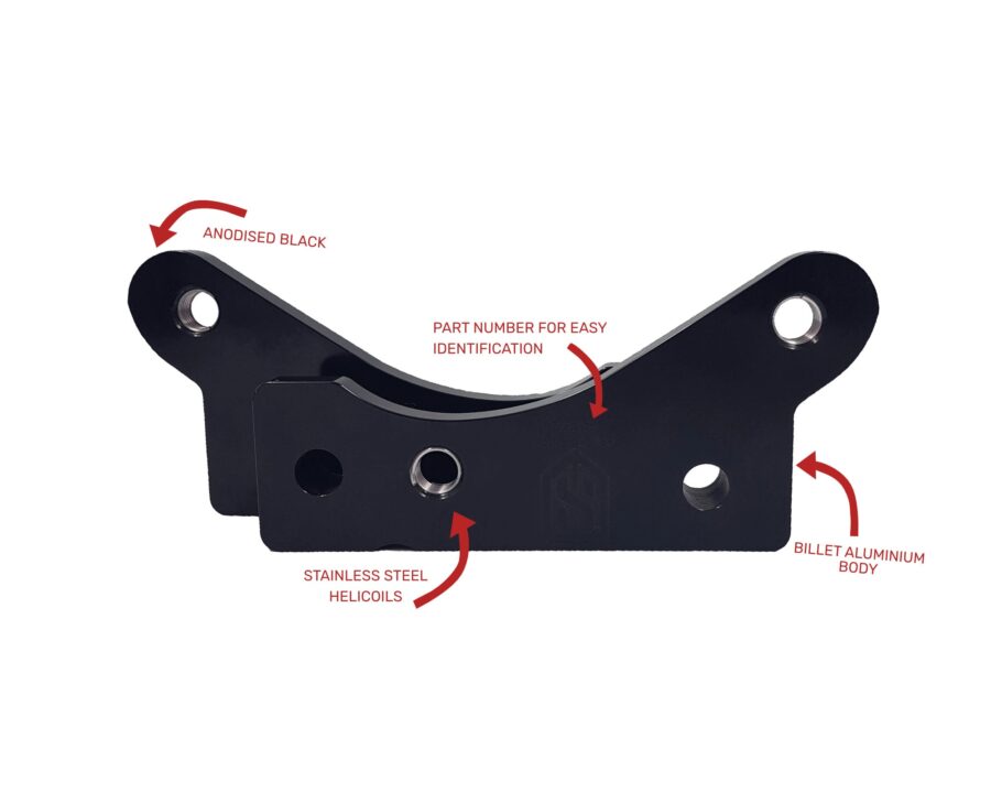 324mm rotor caliper adapter brackets suits: s14, s15, r33 gts t