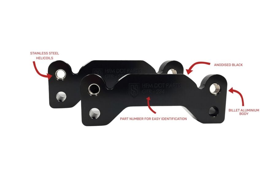 340mm rear rotor caliper adapter bracket r33 gtr brembo