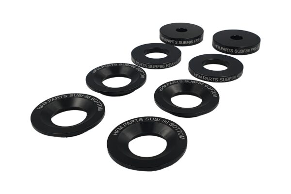 semi rigid aluminium differential spacers suits: subaru brz zc6, toyota 86 zn6